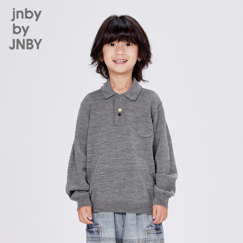 Jiangnan Cloth Children's Clothing Australia Machine Washable Sheep Wool Soft Pullover Sweater Autumn Boys Jnbybyjnby