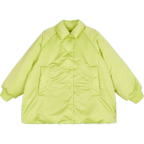 Jiangnan Buyi Childrens Clothing] Winter down jacket glossy mid-length warm boy and child jnbybyjnby