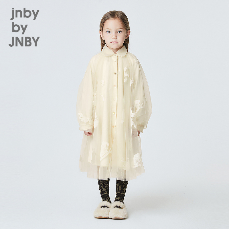 Jiang Nanbu clothes children clothing autumn and winter tennis net yarn clothes with dress jacket princess gown girl child jnbyjnby-Taobao