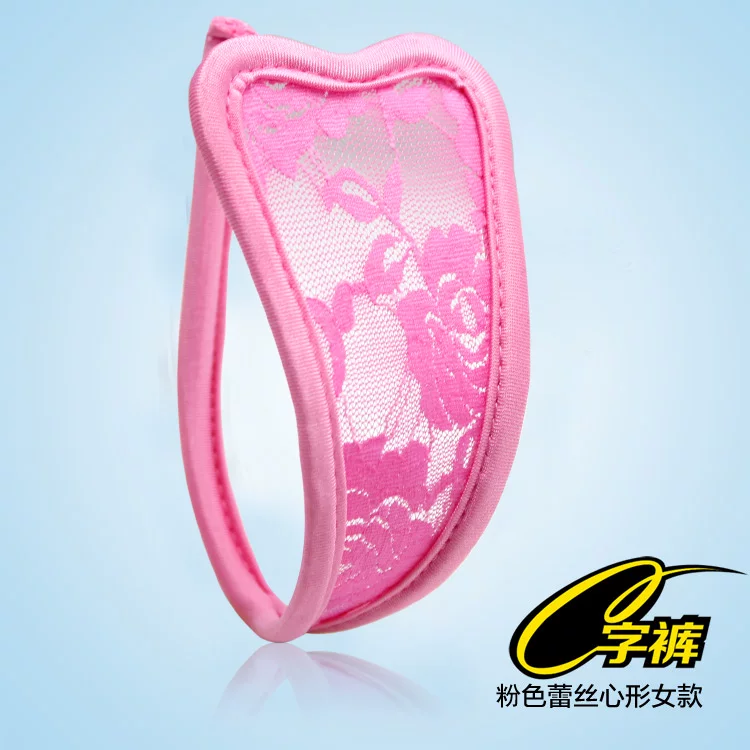 Elastic trousers, lace design underwear
