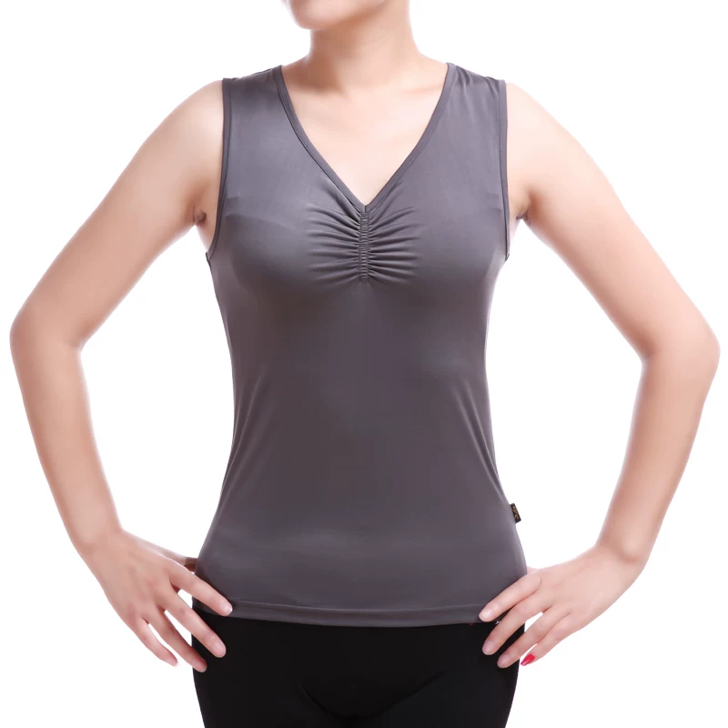 Красные балетные туфли T-shirt, спортивная одежда, летняя йога-одежда, с коротким рукавом