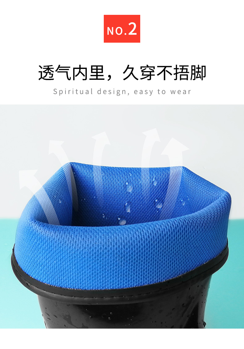 Jolly Walk rất mưa giày nam giày nước mưa giày nam không thấm nước trong bộ ống giày giày cao su ủng bảo vệ giày