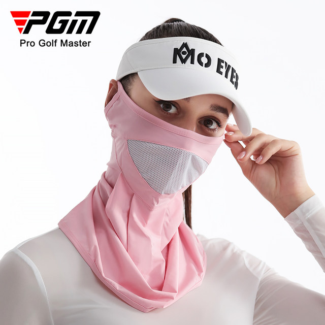 PGM golf sunscreen ຫນ້າກາກສໍາລັບຜູ້ຊາຍແລະແມ່ຍິງກິລາ breathable ice silk mask plus neck guard face mask scarf neck