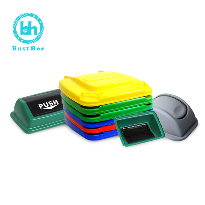 Outdoor Plastic With Lid Trash Can Accessories Shake Lid Square Trash Can Lid