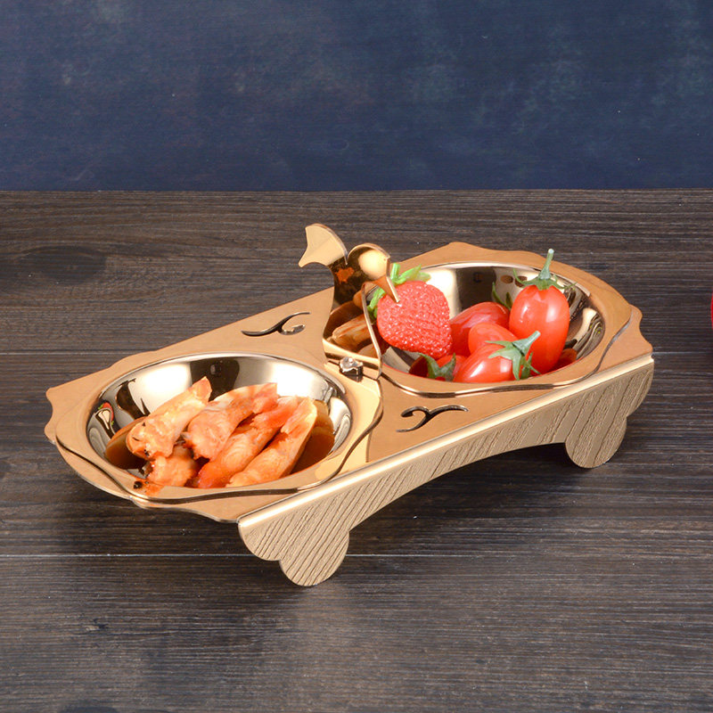 European stainless steel grading fruit platter ktv candy dried fruit fruit snack dish creative