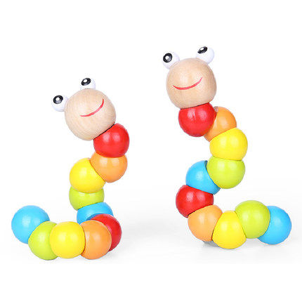 Baby wooden morning wisdom toys 0 - 1 years 0 - 6 - 12 months baby grabbing handshake practice ringing toy puzzle