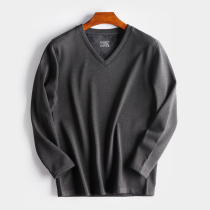 Duvet Fever Warm Underwear Mens Blouse Single Piece With Velvet Thickened Anti-Chill Winter Wear V collar autumnilyThe undershirt