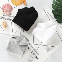 6 pairs of student socks womens socks white black shallow mouth boat socks summer thin breathable Japanese cute ins tide