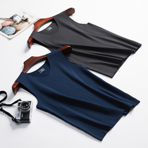 Intraceless velvet fever mens warm vest wearing velvet thin winter youth waistcoat elastic slim