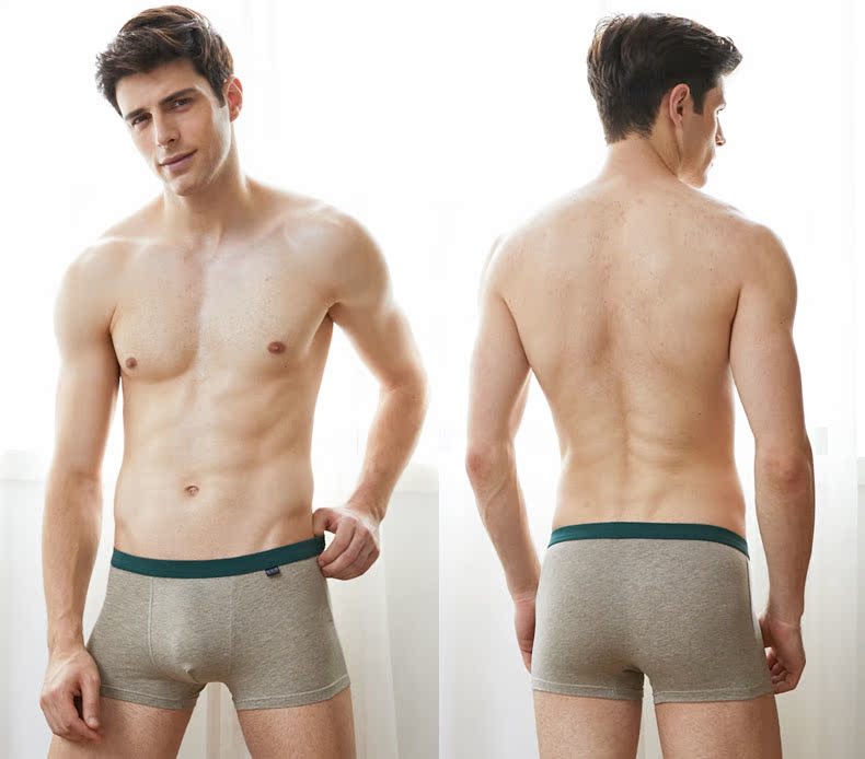 Pildan 5 hộp quà tặng nam đồ lót thanh niên mùa hè cotton boxer kích thước lớn quần thủy triều quần vuông