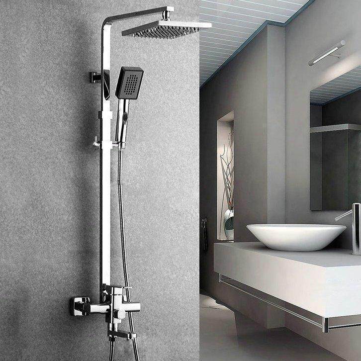 Rain shower All-copper powder room flusher Shower set 360 rotating lifting shower faucet