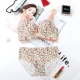 Một mảnh liền mạch không có vành nhỏ áo ngực tập hợp in áo ngực gợi cảm thiết lập ít phụ nữ dày phần bikini đi biển đẹp 2021