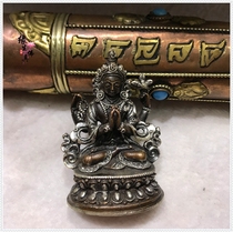 Edge Raw Buddha Nepalese Buddhist Supplies Bronze White Silver Four Arm Guanyin Guanyin BodhisattBodhisattBodhisattva 5 5cm