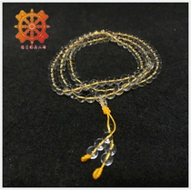  Yuansheng Buddha with Vajrasattva practice with white Crystal Buddha beads Crystal 108 Rosary beads Bracelet necklace