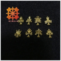 Edge Raw Buddha Pure Silver Plated 24K Gold 8 auspicious for Manzata Pink bottle of Buddha Bottling Concealed Supplies Eight For Precious Stones