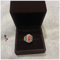  Yuansheng Buddha Nepal Tibetan 925 Sterling silver inlaid gemstone ring Ring Adjustable size living ring