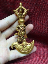 The fate of the Buddha the Tibetan Tantric Nepal the handmade pure copper gilt the Dragon the stone