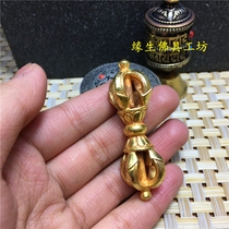 The fate of the Buddha Nepal handmade pure copper gilt gold diamond pestle