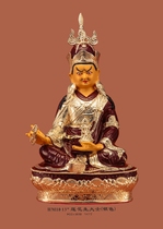 Haixin Buddha stately Buddha statue Taiwan pure copper hand-affixed gold silver Lotus Sheng Tu Shi Huang God of wealth