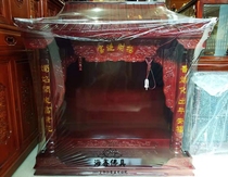 Haixin Buddha Buddha Hall Supplies solid wood lotus Buddha Buddha Niche Building Stand Cupboard 88 Width of the couplet cupboard