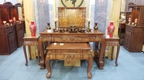 Huanghuali light Walnut color Buddha Hall table Solid wood table for Taiwan Buddha Incense case for God case