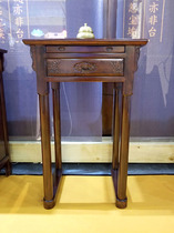 Haixin Buddha Japanese-style simple dark brown Walnut Wood God table for Chinese four-legged tribute table 68CM