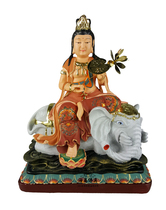 Haixin solemn buddha statue resin FRP Dunhuang Caihuayan three saints Samantabhadra Bodhisattva Manjushri Bodhisattva