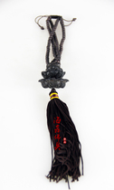 Haixin Buddha Buddha supplies Ebony lotus pendant Texture solid wood car pendant