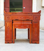 Haixin Buddha duck feet Camphor Wood color color Chinese lotus head for the table Altar Zonghan table 128 wide