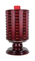 Temple with floor-to-ceiling large sign cylinder Ask sign cylinder draw cylinder Taiwan high-grade solid wood rotary self-service sign cylinder