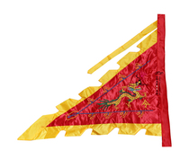 Haixin Buddhist embroidery Minnan tour double-sided embroidery Su embroidery satin surface Red Dragon flag pennant 1 2 meters