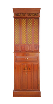 Haixin Modern Japanese-style solid wood with door Buddha cabinet Shrine cabinet dustproof hollow carved Shen Lou 68
