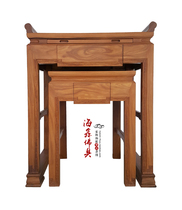 Haixin Buddha Taiwan high-grade god table African Huanghuali Non-yellow echo pattern for the table Taiwan Buddha table 88 wide