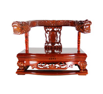 Haixin Buddha temple senior rosewood solid wood dragon chair Buddha statue Dragon chair Buddha seat supplies Dragon chair