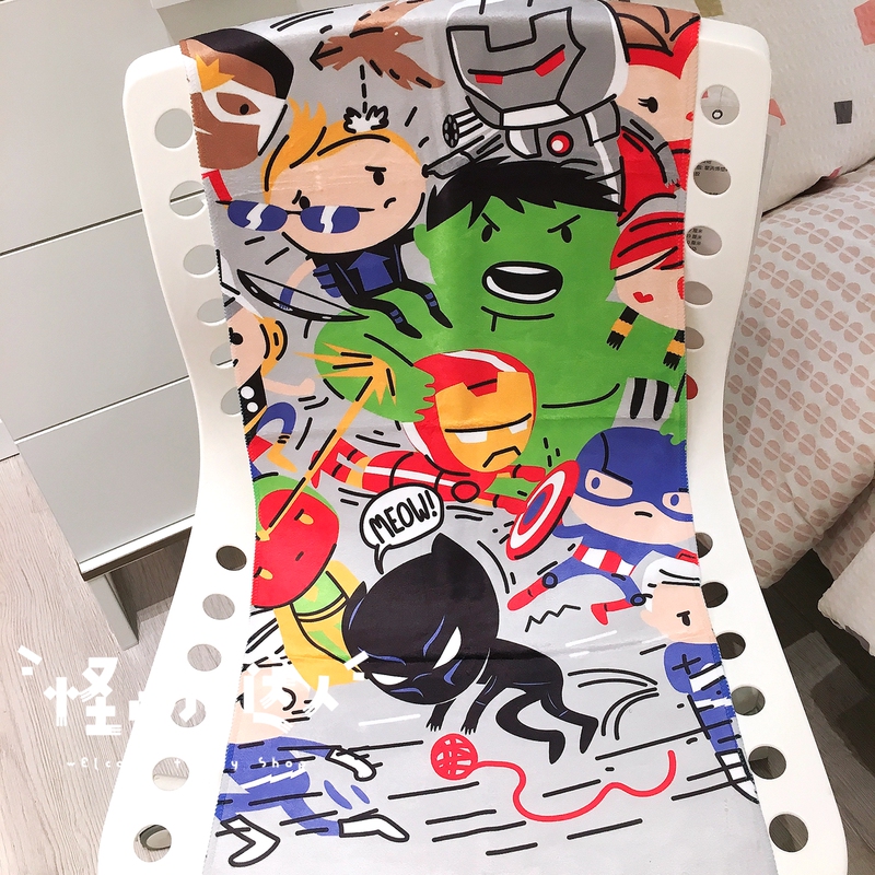 Marvel Illustrations Avengers Towel Bath Towel Spider-Man Iron Man Sweat Towel Beach Sports Fitness Gift