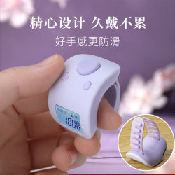 Xiaodu rechargeable luminous counter hand press ring mini finger smart ຜູ້ໂດຍສານ flow point counter warehouse