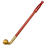 Медная длинная агатовая курительная трубка для пожилых людей ручной работы из сандалового дерева, мужской мундштук