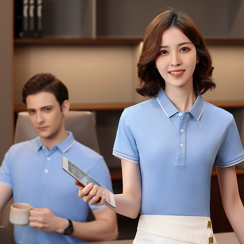 Летняя рабочая тонкая летняя одежда, униформа, короткий рукав, с печатью вашего логотипа