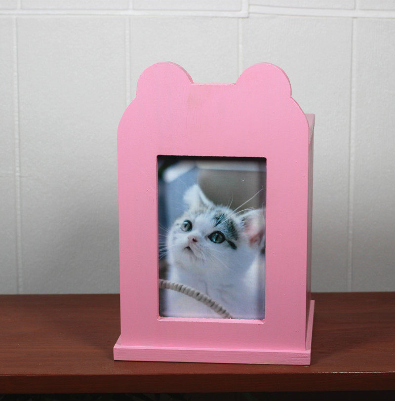 Pure solid wood pet urn commemorative cat and dog comfort nest ashes storage box coffin free photo