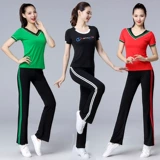 涪舞 Модный танцующий комплект для пожилых людей, короткий рукав, для среднего возраста