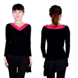 涪舞 Демисезонный осенний лонгслив, базовая приятная телу многоцветная спортивная одежда, большой размер