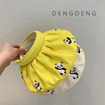 Children shells hat girl cool hat baby sunscreen hat hair hoop empty top hat large brim sunhat boy sunscreen hat