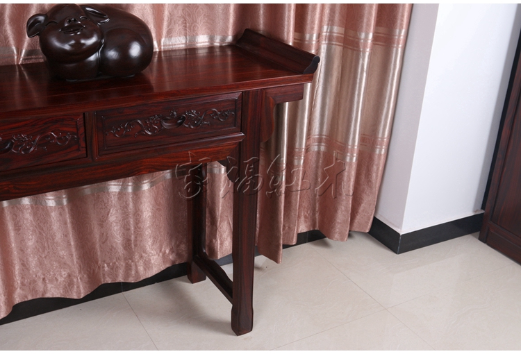 Dongyang gỗ gụ nội thất trường hợp gỗ gụ màu đen gỗ vụn squat trường hợp một số trường hợp gỗ hồng sắc lá rộng Indonesia - Bàn / Bàn bàn ăn gỗ me tây