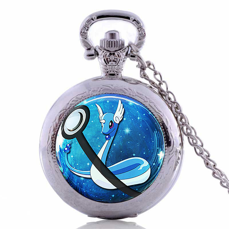 Cartoon Perimeter Watch Student Wonder Baby Hahak Dragon Necklace Nostalmeter Quartz Watch 