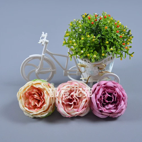 Реалистичный ретро аксессуар для волос, декоративные цветы ручной работы, французский стиль, в цветочек, DIY