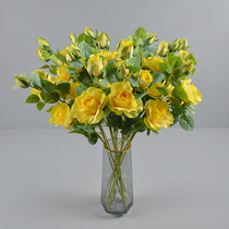 3D printed 4 - head rose festival dance with handheld flower bouquet wedding wall plug flower - room decoration