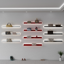 Lined iron art containing partition shelves Luminous Laminate Racks shelves Wall bedrooms Handmade wall-mounted lamp Belt