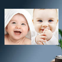 Cute foreign baby poster Cute doll painting big eyes long eyelashes baby pictures Baby wall stickers for pregnancy and prenatal education