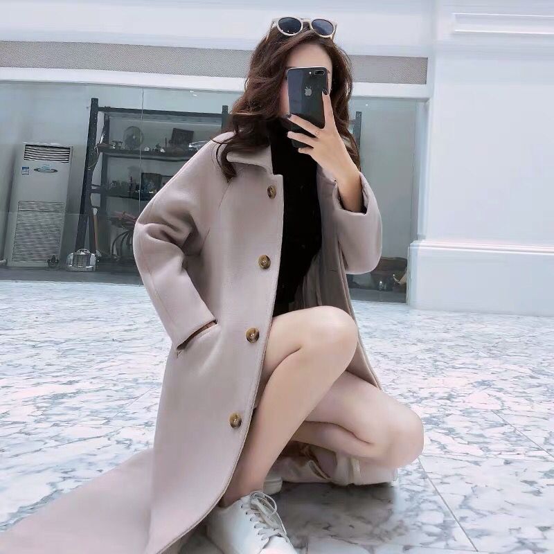 Hàn Quốc phiên bản mới của mùa thu / mùa đông sinh viên đang lớn tóc dài áo loose-fitting áo con trai hiển thị mỏng phụ nữ cardigan thủy triều