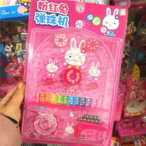 Pink Rabbit Children Mini Play Pearl Machine Small Toy Pinball Parenting Puzzle Tabletop Multiplayer Interactive Game